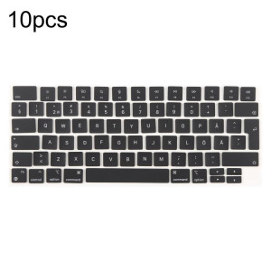 Lot de 10 touches de raccourci pour MacBook A2681, A2941, A3113, A3114, version UK, langue : suédois SH4406529-20